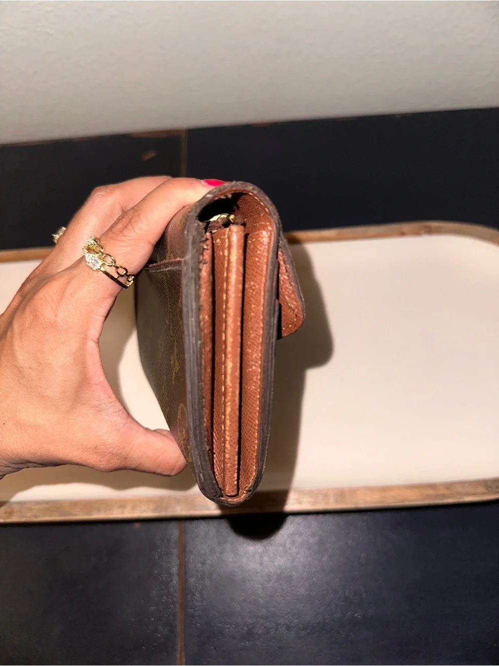 Louis Vuitton Monogram Sarah Envelope Wallet